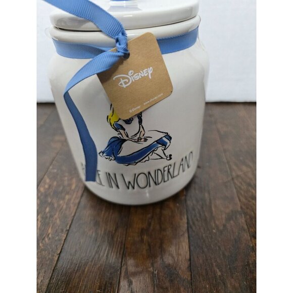 NWT Rae Dunn Disney  Alice in Wonderland Canister Farmhouse - Picture 6 of 16